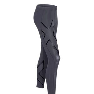 Men's 2xu Hyoptik Compression Tights MA3517b Steel Black Reflective Large